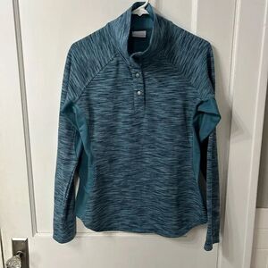 Columbia Teal and Blue Knit Pullover